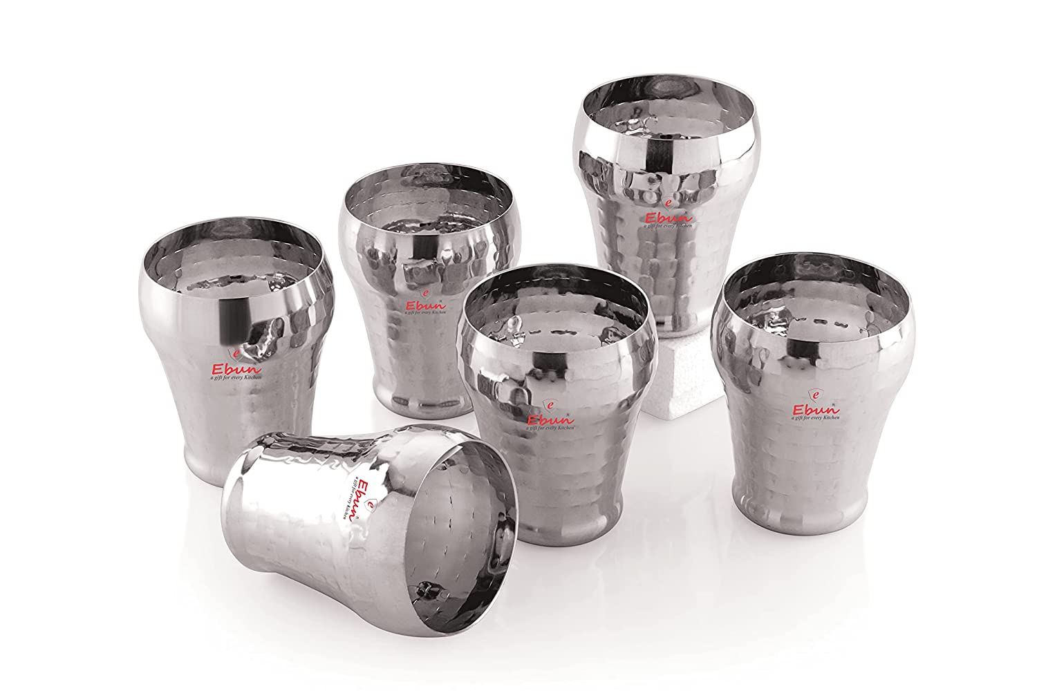 Stainless Steel Hammered Glasses Set Of cheapest 4