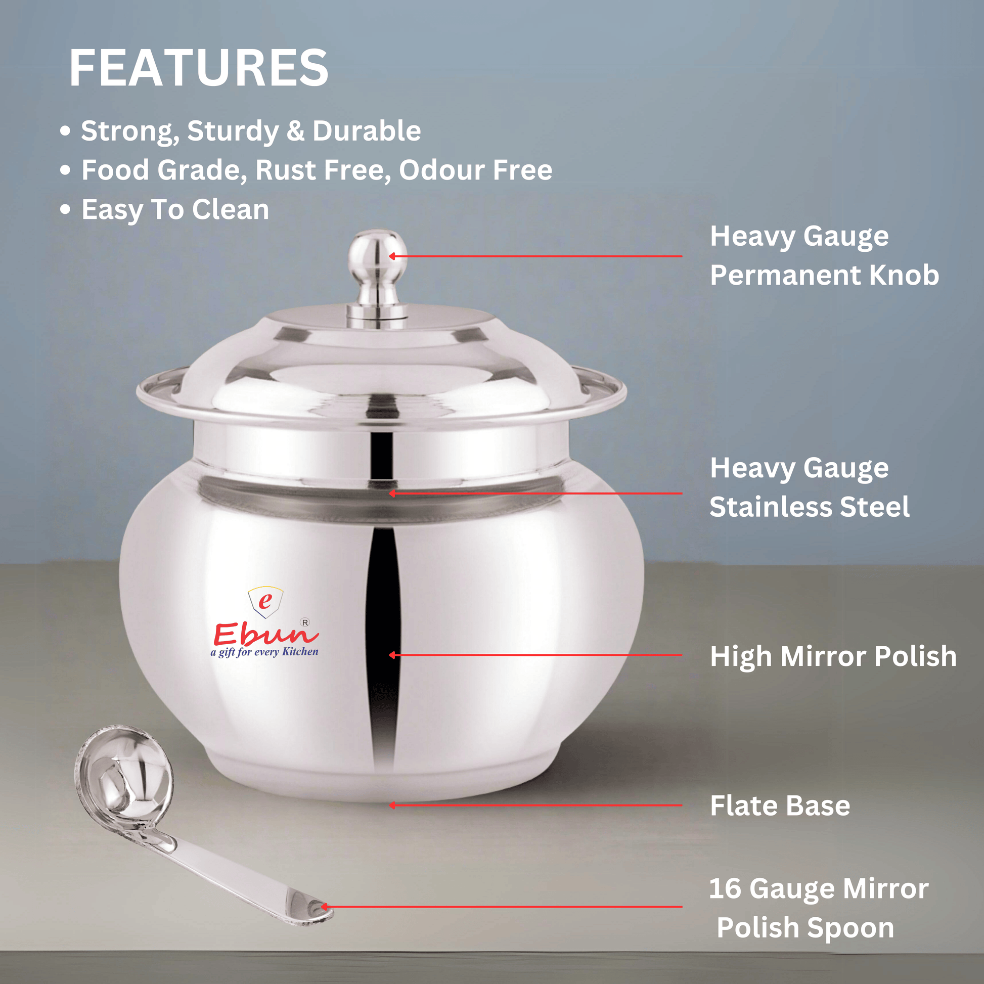 steel ghee pot with spoon | steel oil containers for kitchen | oil containers for kitchen steel | bestic kitchen oil jar steel | steel oil container | oil container steel | oil steel containers for kitchen | oil can steel | oil spoon steel | steel oil can | stainless steel oil pot | stainless steel oil container | steel jars for kitchen storage | steel container | steel container with lid | stainless steel container | container for kitchen storage set steel | container steel