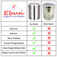 Ebun Stainless Steel Top See Through Containers Combo Set of 1 Kgs - Pack of 6